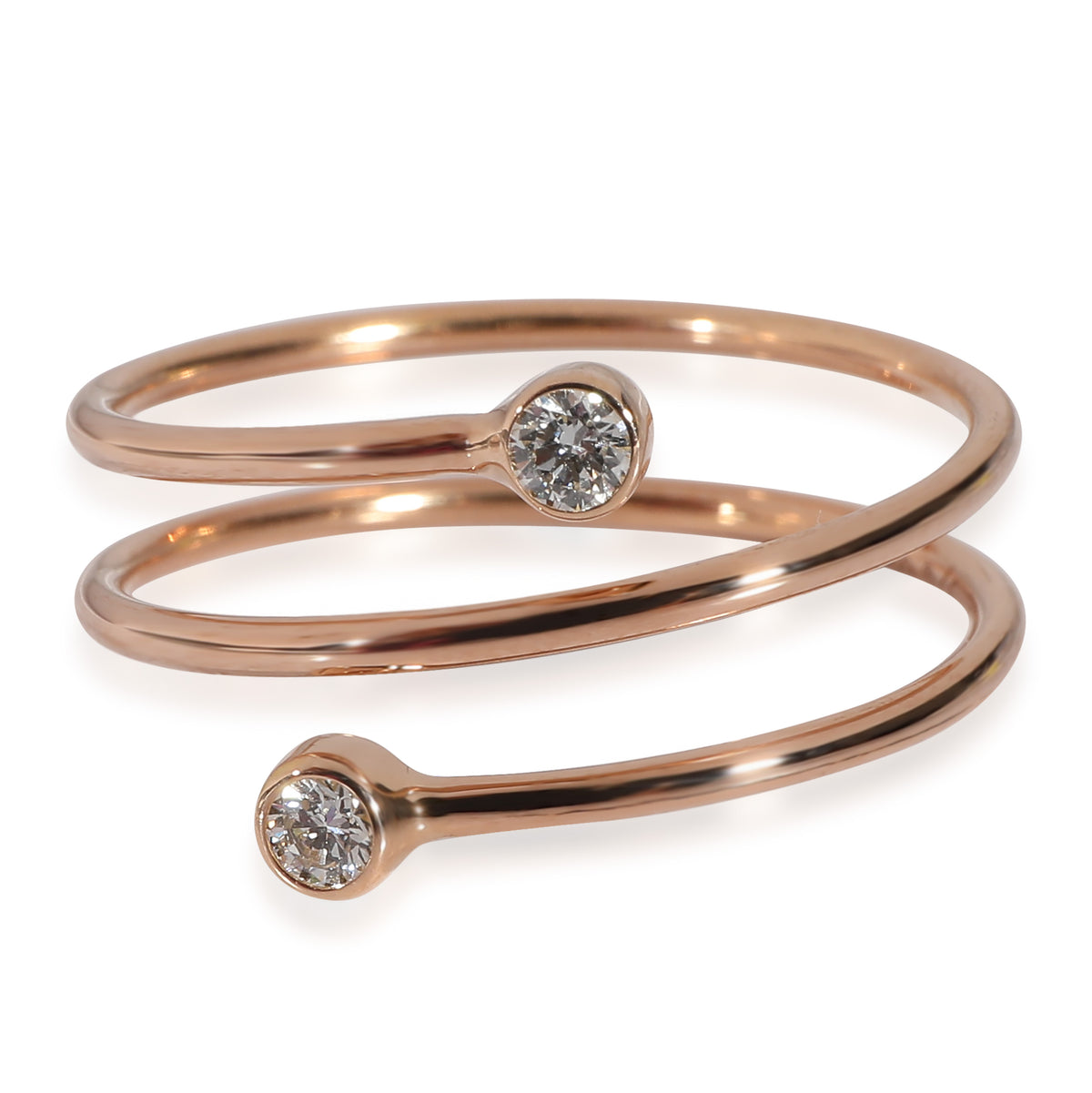 Elsa Peretti Fashion Ring in 18k Rose Gold 0.1 CTW