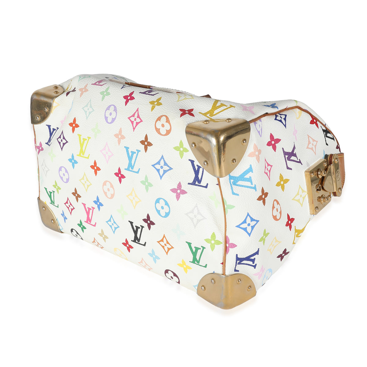 White Multicolor Monogram Canvas Speedy 30