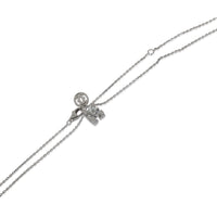 C de Cartier Fashion Necklace in 18k White Gold/Steel E IF 0.71 CTW