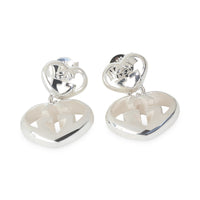 Love Britt Heart Drop Earring in  Sterling Silver