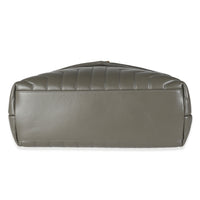 Storm Grey Quilted Calfskin Medium Loulou Bag