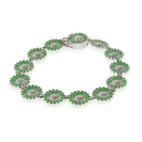 Daisy Enamel Bracelet in Sterling Silver