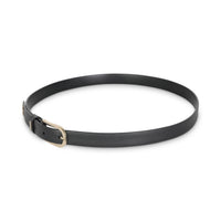 B15 Black Calfskin CC Buckle Belt