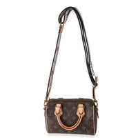 Black Monogram Canvas Speedy Bandouliere 20