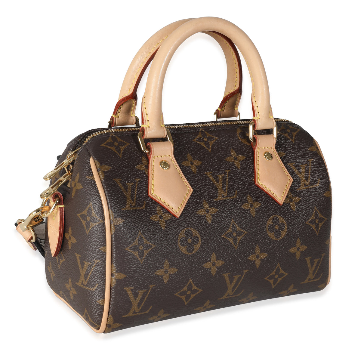 Black Monogram Canvas Speedy Bandouliere 20