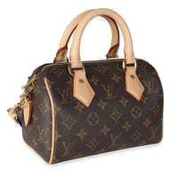 Black Monogram Canvas Speedy Bandouliere 20