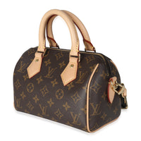 Black Monogram Canvas Speedy Bandouliere 20