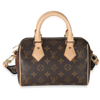 Black Monogram Canvas Speedy Bandouliere 20