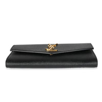 Black Grain De Poudre Uptown Chain Wallet