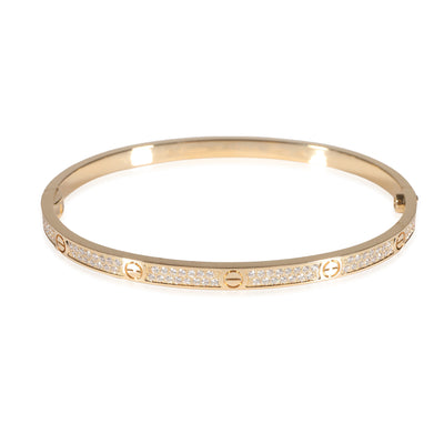 Love Bracelet, Small Model, Paved (Yellow Gold)