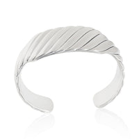 Sculpted Cable Contour Cuff Bracelet