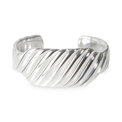 Sculpted Cable Contour Cuff Bracelet