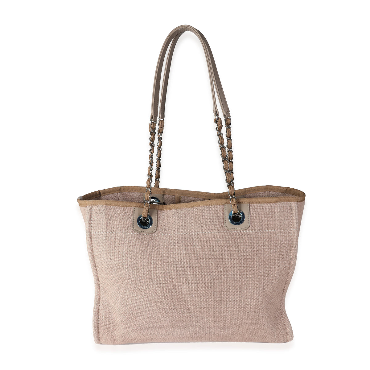 Beige Canvas Small Deauville Tote