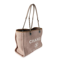 Beige Canvas Small Deauville Tote