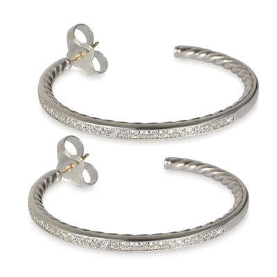 Petite Pave Collection Earrings in  Sterling Silver 0.64 CTW