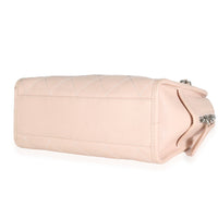 Chanel Pink Quilted Caviar Small Deauville Bowling Handbag Handbag box