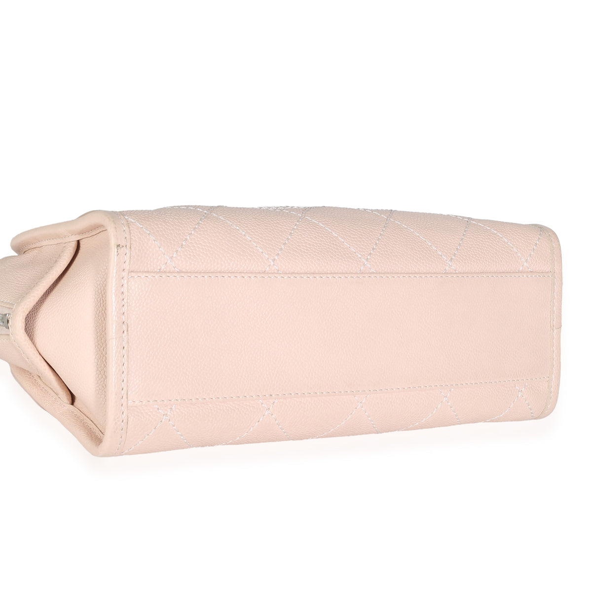 Chanel Pink Quilted Caviar Small Deauville Bowling Handbag Handbag clasp