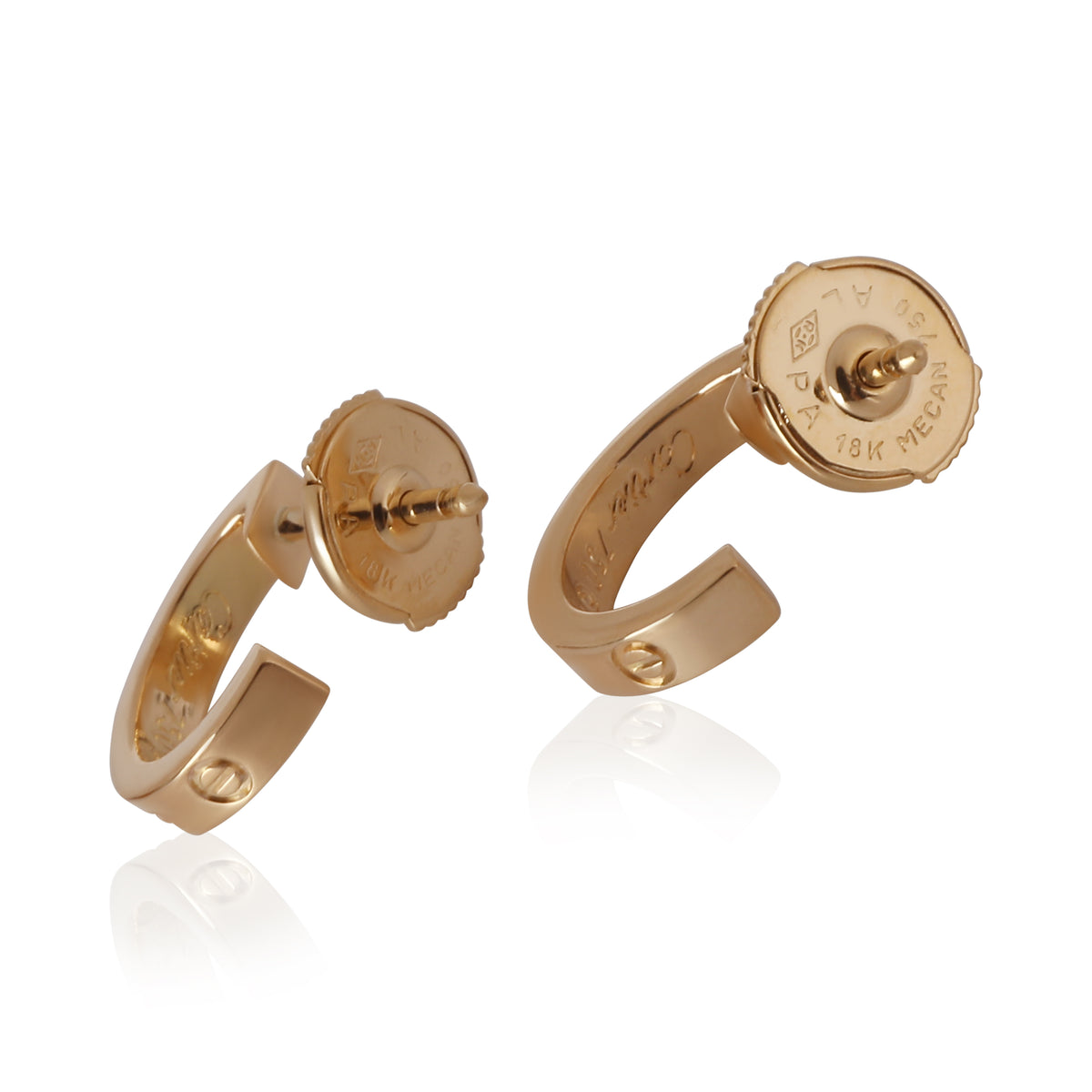 Love Earrings in 18k Yellow Gold