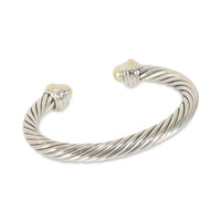 Cable Collection 7mm Bracelet in 14k Yellow Gold/Sterling Silver