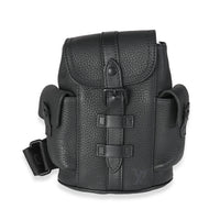 Louis Vuitton Black Taurillon Nano Christopher Handbag fv