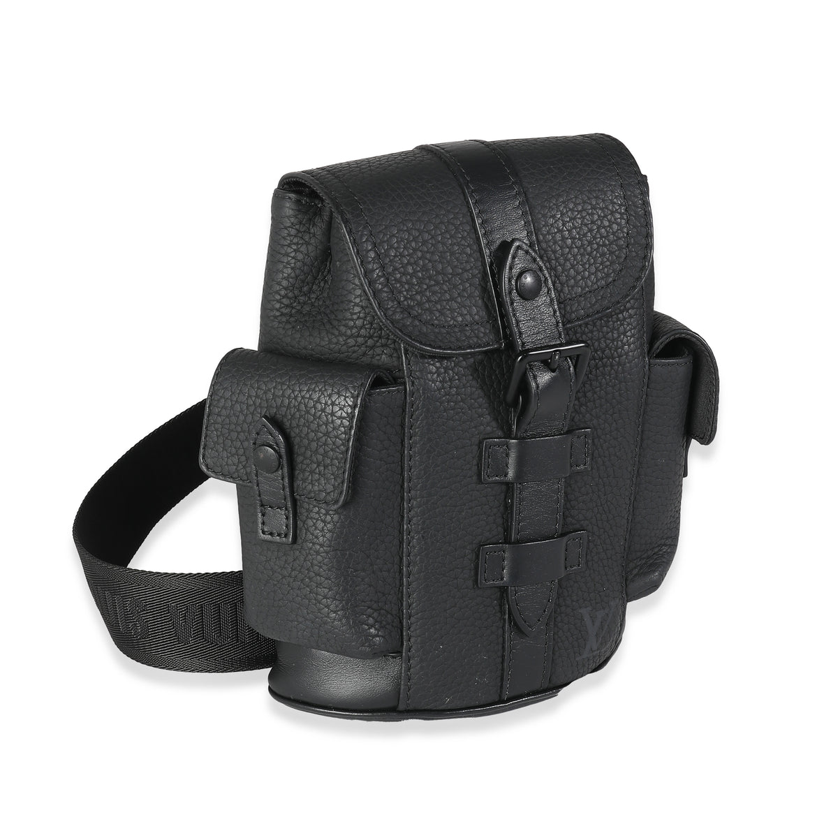 Louis Vuitton Black Taurillon Nano Christopher Handbag pv