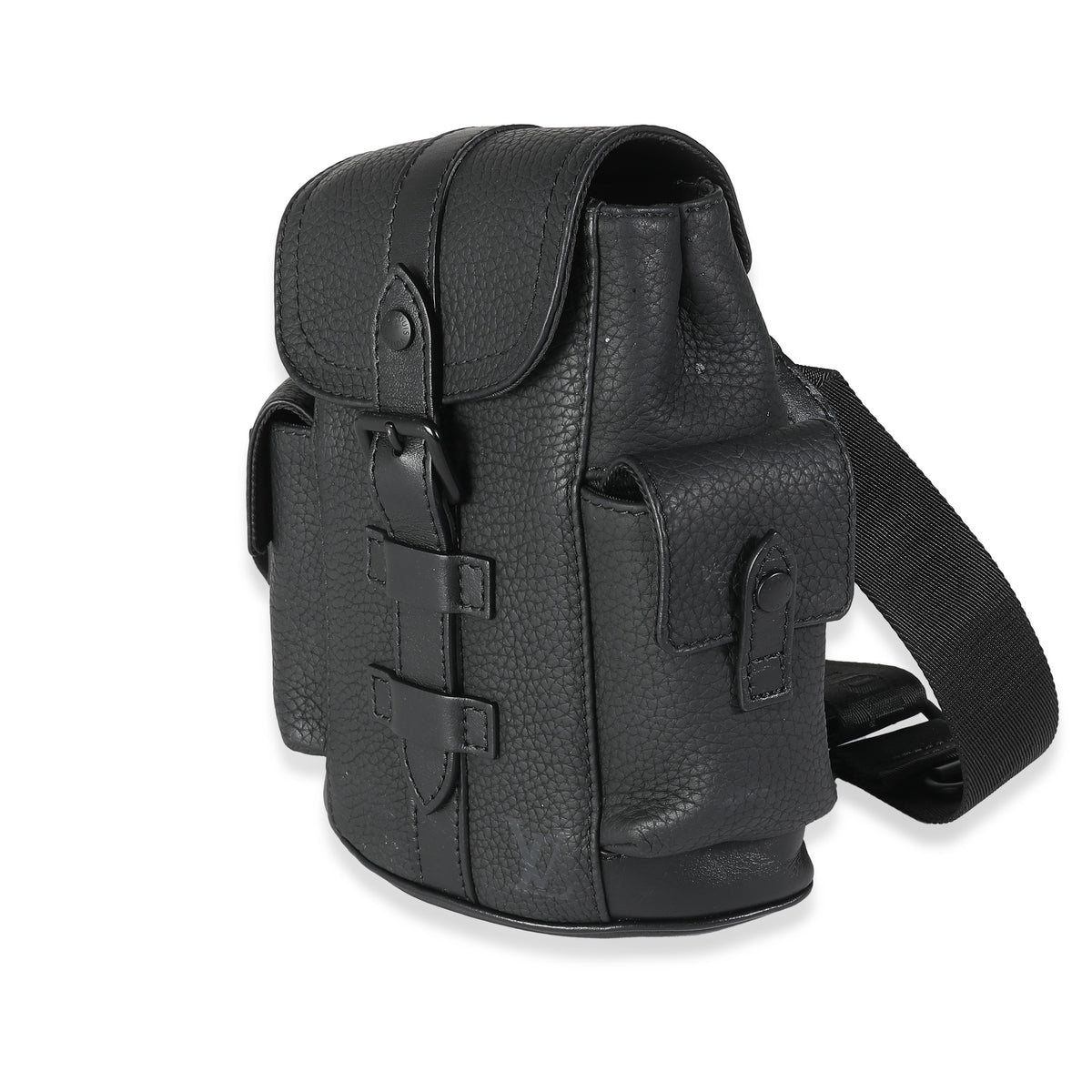 Louis Vuitton Black Taurillon Nano Christopher Handbag sv