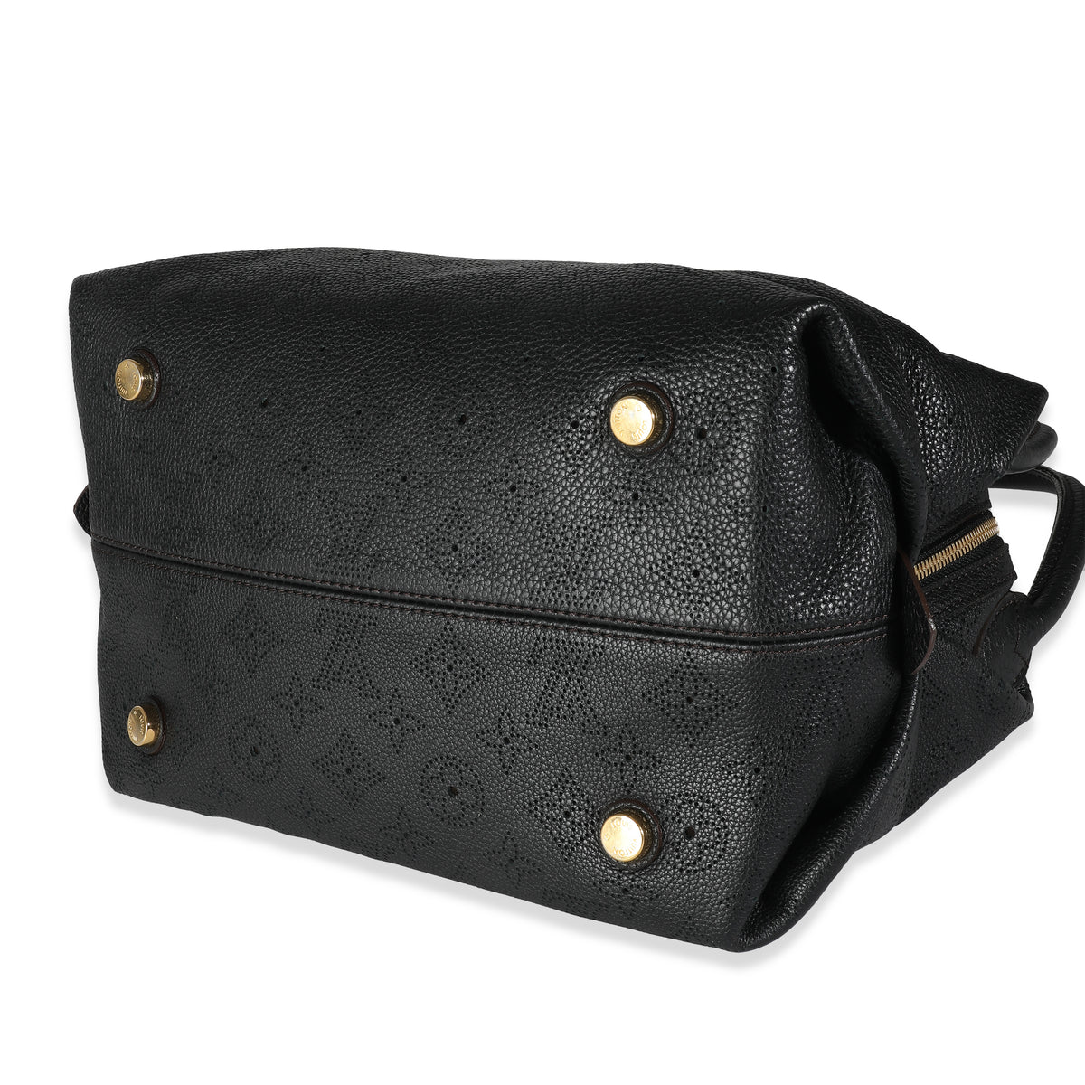 Louis Vuitton Black Monogram Mahina Galatea PM Handbag clasp