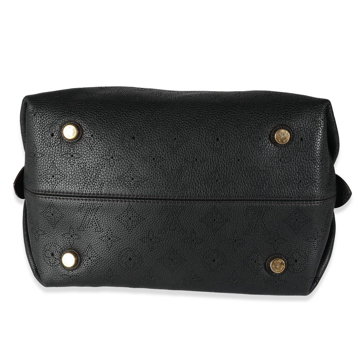 Louis Vuitton Black Monogram Mahina Galatea PM Handbag stamp