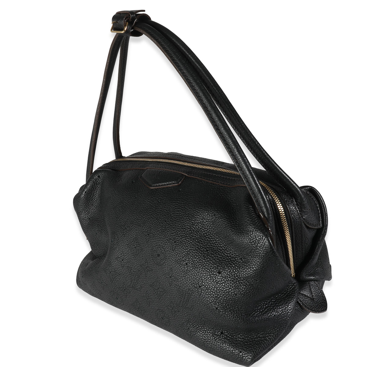 Louis Vuitton Black Monogram Mahina Galatea PM Handbag sv