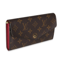 Fuchsia Monogram Canvas Sarah Wallet