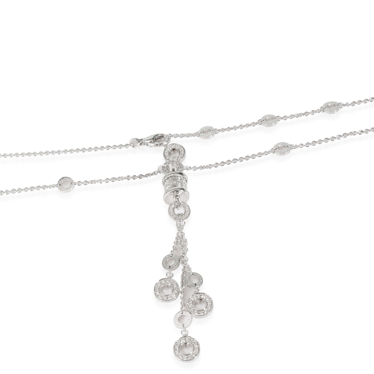 B.zero1 Necklace in 18K White Gold 1.65 CTW