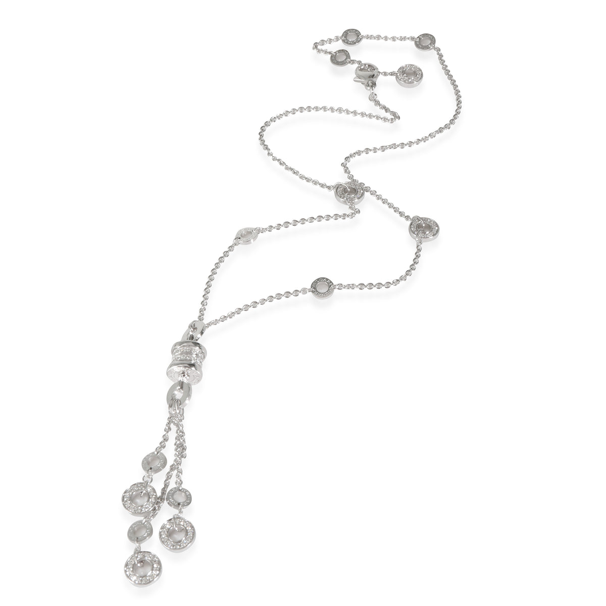 B.zero1 Necklace in 18K White Gold 1.65 CTW