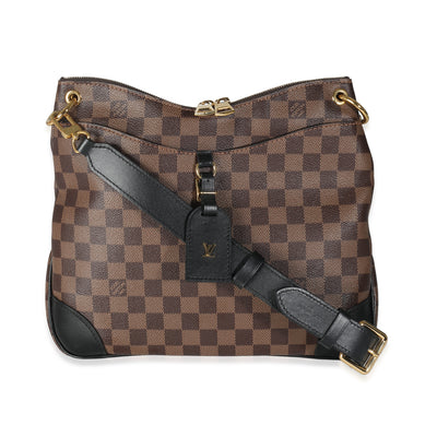 Black Damier Ebene Canvas Odeon MM