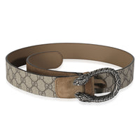 Beige GG Supreme Canvas Dionysus Belt 95/38