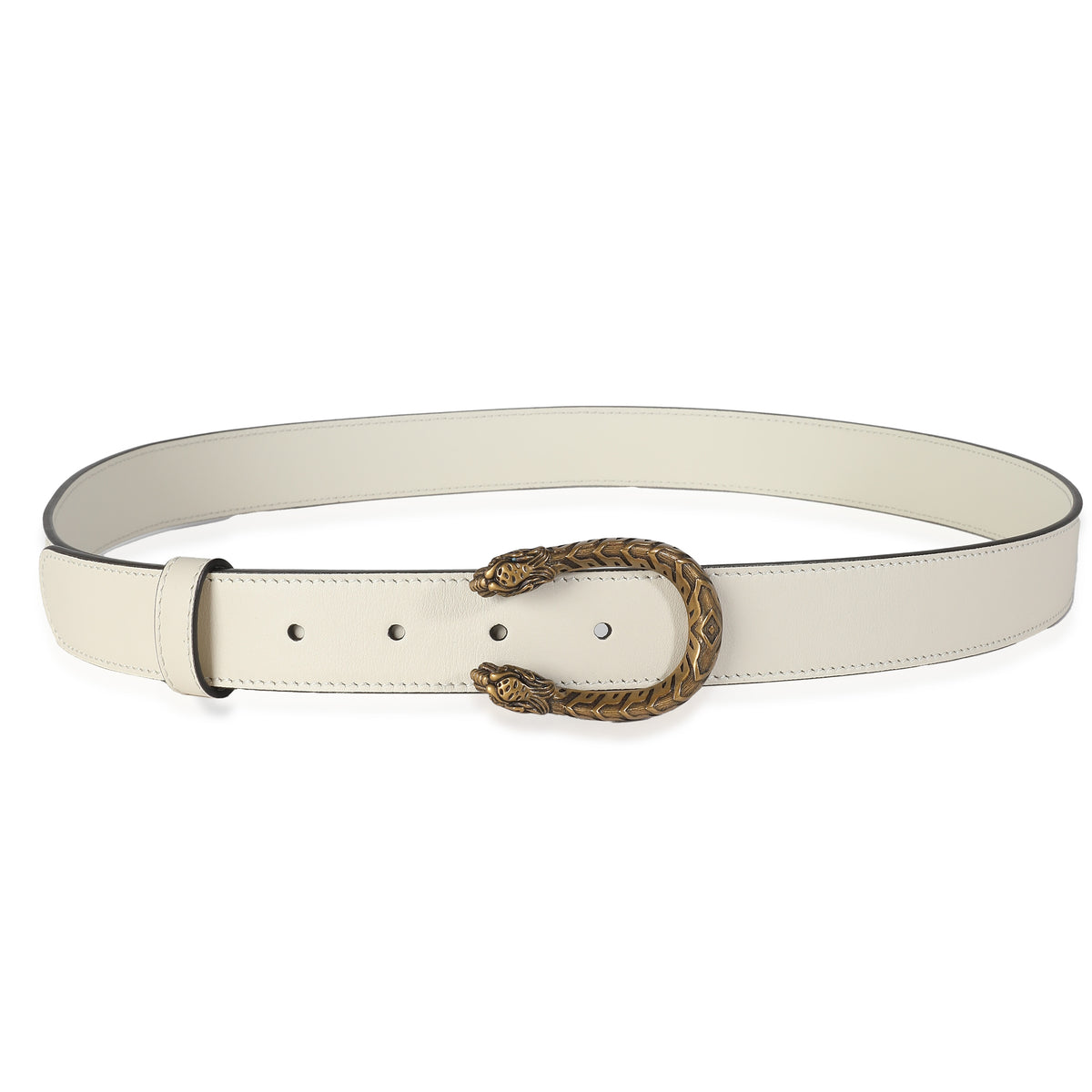 White Calfskin Dionysus Belt 100/40