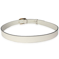 White Calfskin Dionysus Belt 100/40