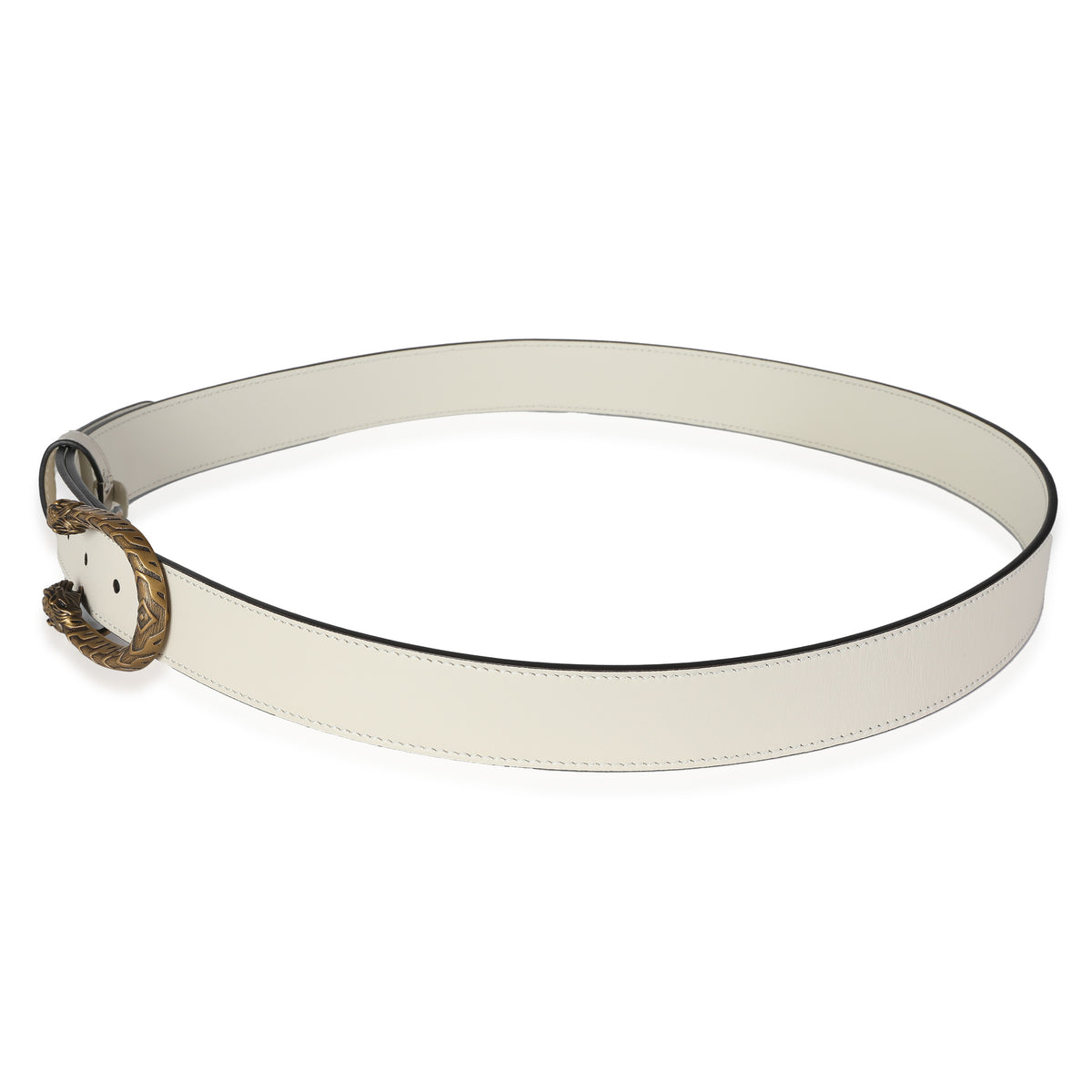 White Calfskin Dionysus Belt 100/40