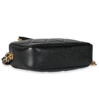 22P Black Quilted Caviar Small Camera Case