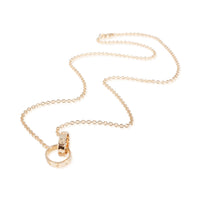 Love Interlocking Circle Necklace in 18k Yellow Gold