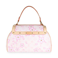 Pink Cherry Blossom Monogram Canvas Sac Retro Bag