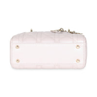 Lotus Pearlescent Cannage Lambskin Mini Lady Dior