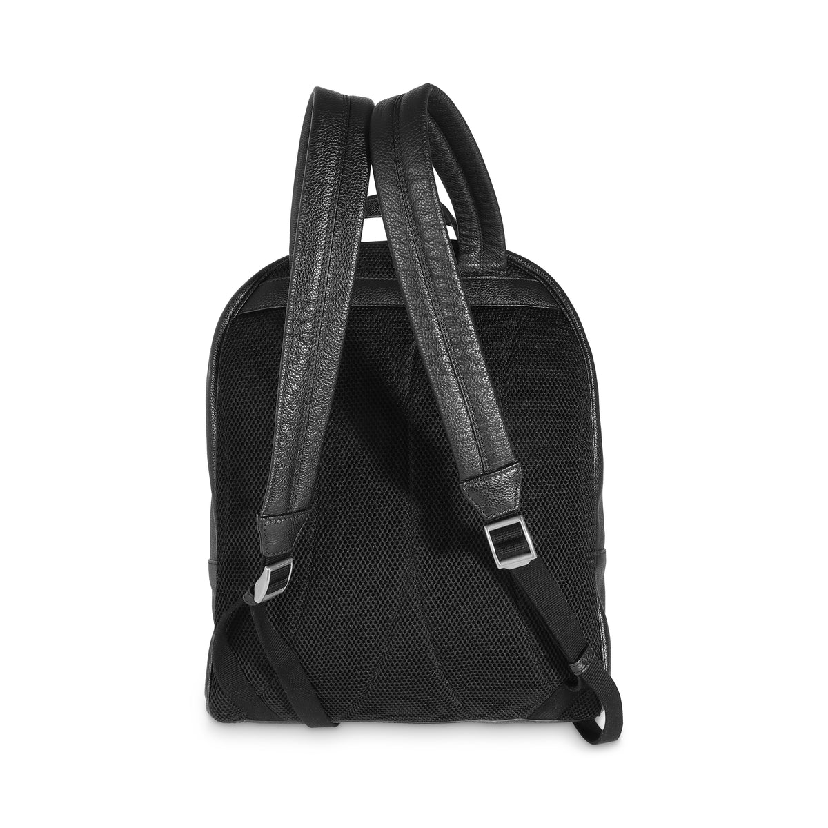 Black Calfskin Vintage Logo Day Backpack