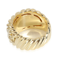 Sculpted Cable Contour Ring in 18k Yellow Gold