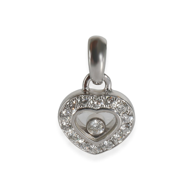 Happy Diamonds Heart Pendant in 18k White Gold 0.25 CTW