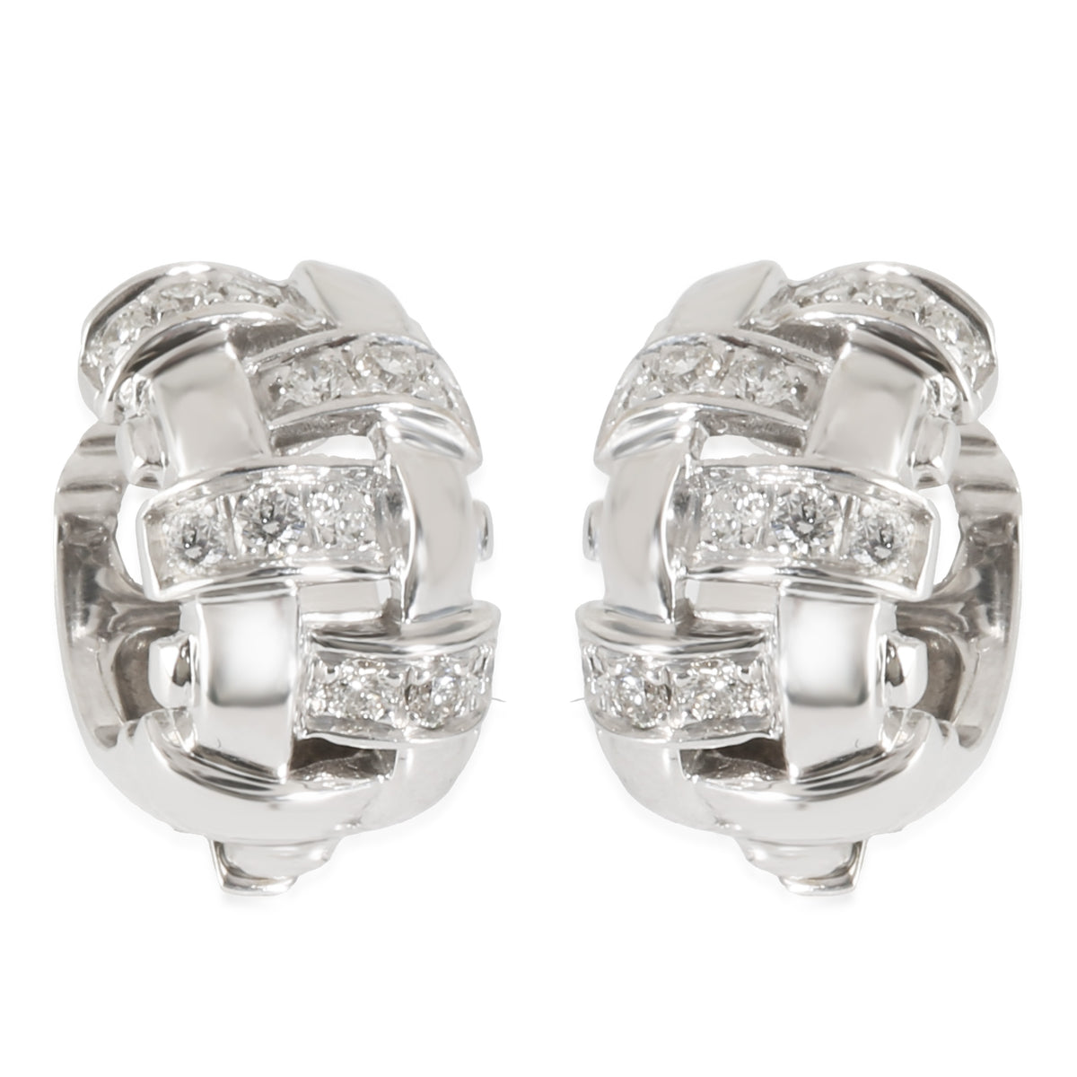 Vennerie Basket Weave Diamond Earring, 1/3 Ctw.