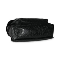 Black Matelassé Crinkled Calfskin Medium Niki Bag