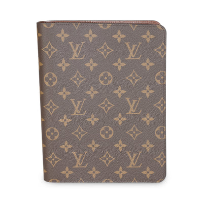 Monogram Canvas Desk Agenda Cover