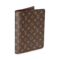 Monogram Canvas Desk Agenda Cover