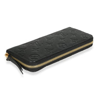 Black Monogram Empreinte Clemence Wallet