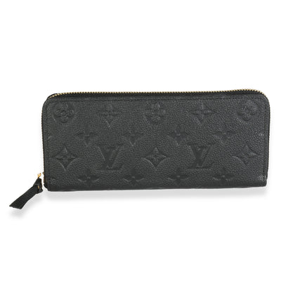 Black Monogram Empreinte Clemence Wallet